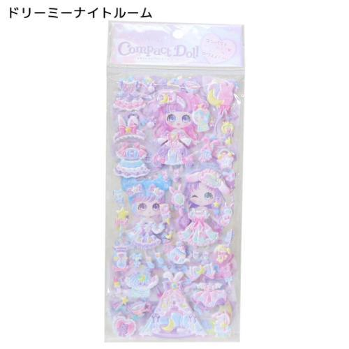 Q-LiA｜Kirarin Compact Doll Stickers｜95 x 195 x 3 mm approx.