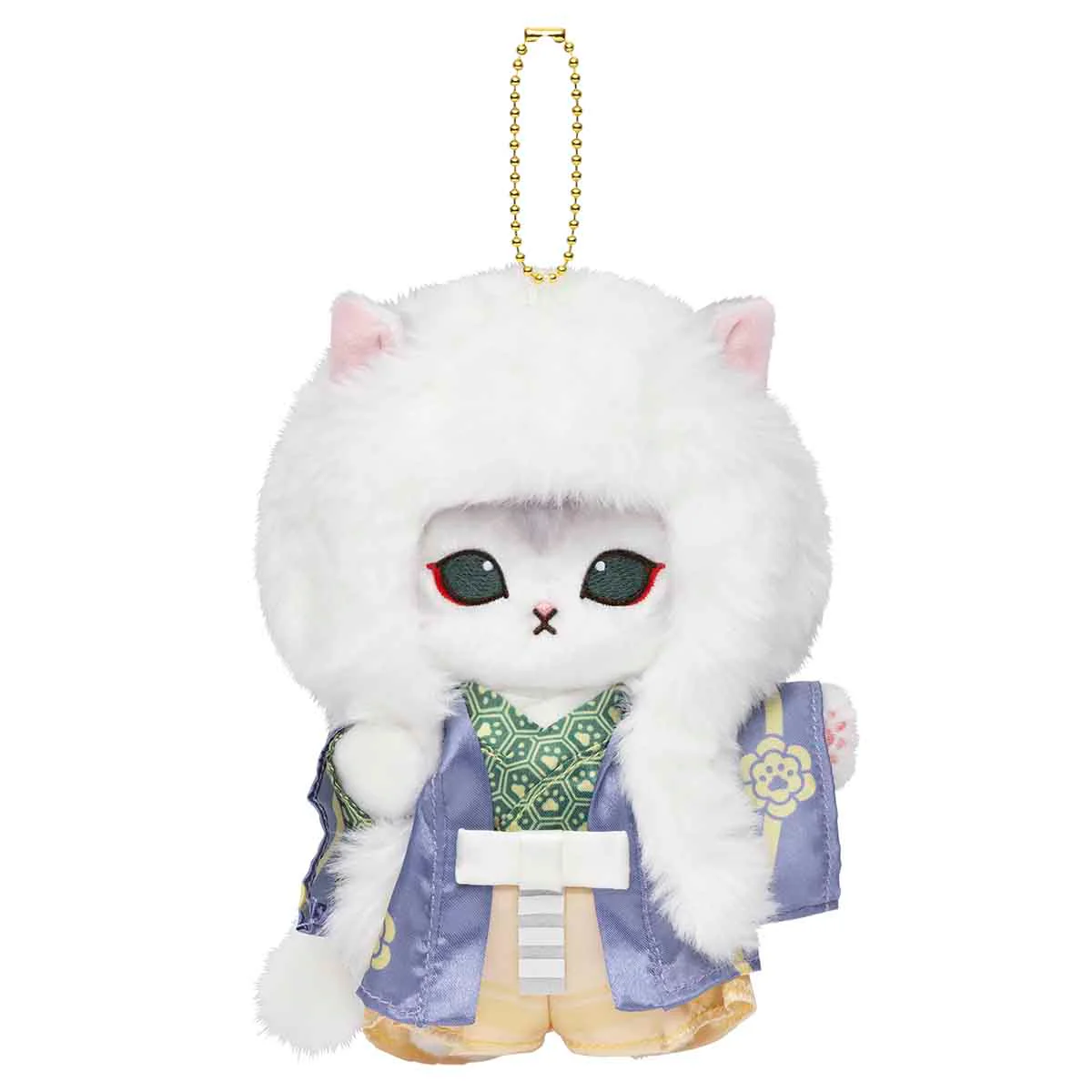 Mofusand｜ Kabuki Lion Parent Mascot Holder /Plush Keychain White｜170×115×150mm approx.