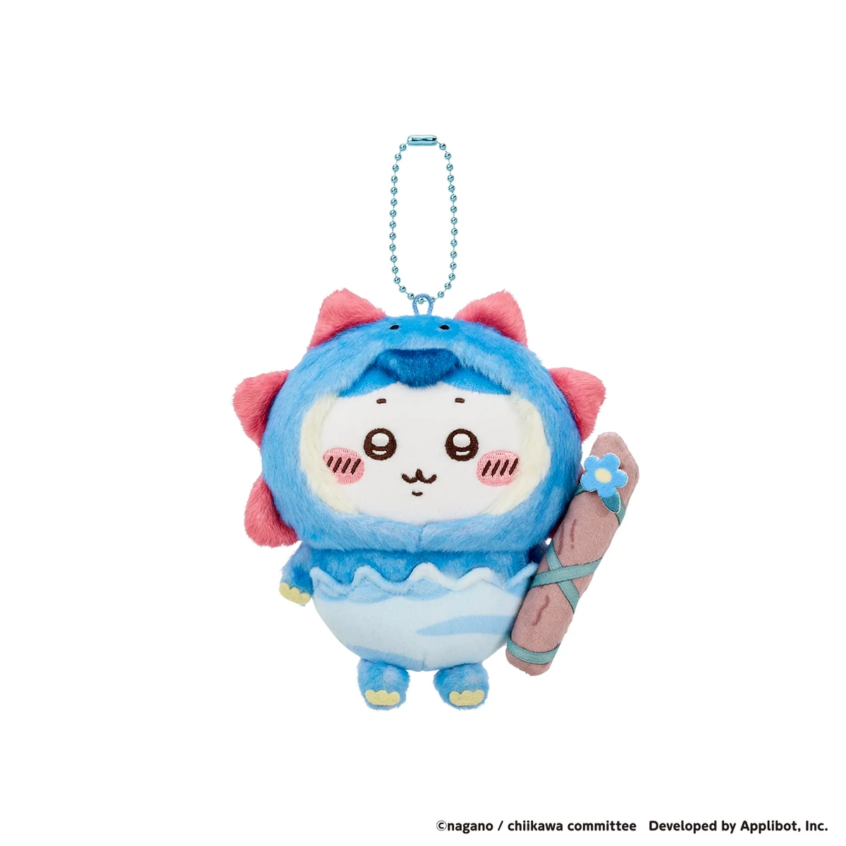 chiikawa｜Pocket Dinosaur Mascot Holder /Plush Keychain｜H120 x W100 x D80mm approx.