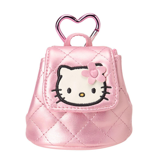 Hello Kitty｜Miniature Quilt Backpack Style Mini Pouch with Carabiner｜ 8.5×6×10cm approx.