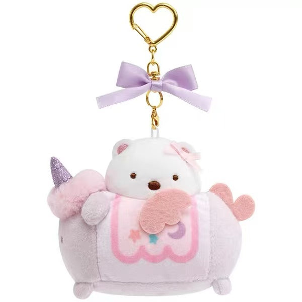 Sumikko gurashi｜Kindergarten Simple Mini Mascot Holder /Plush Keychain｜85×65×35mm approx.