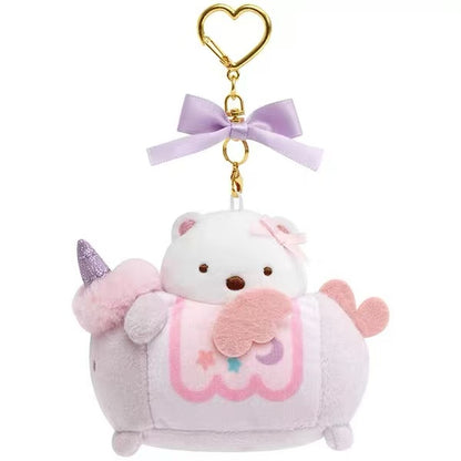 Sumikko gurashi｜Kindergarten Simple Mini Mascot Holder /Plush Keychain｜85×65×35mm approx.