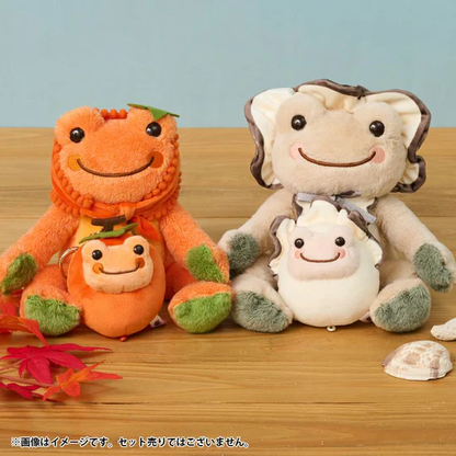 Pickles Frog｜Persimmon Oyster Plush Dolls/Plush Toy｜H15.5×W13×D14cm approx.