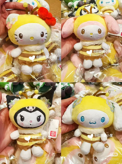 Sanrio｜Bumblebee Mascot Pouch Keychain｜5.0 x 10.0 x 14.0cm approx.