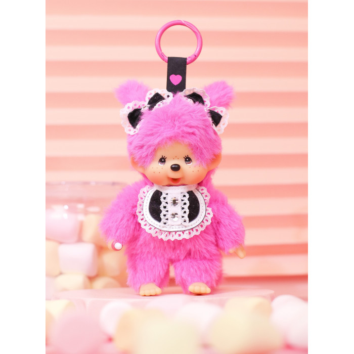 Monchhichi｜Sekiguchi WITH BIB Mascot Holder /Plush Keychain｜H14cmapprox.