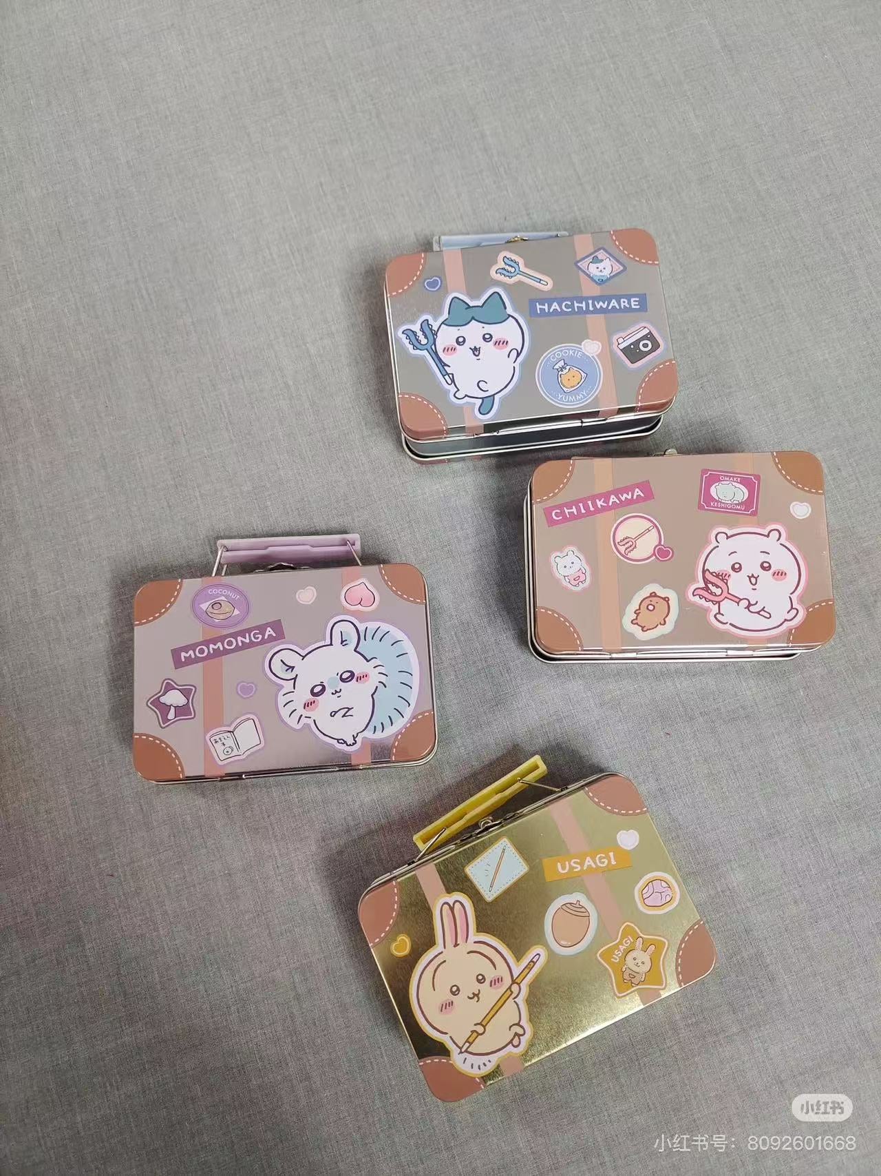 Chiikawa｜Travel Suitcase Can Case Mini Letter Set｜105×80×42mm approx.