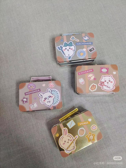 Chiikawa｜Travel Suitcase Can Case Mini Letter Set｜105×80×42mm approx.