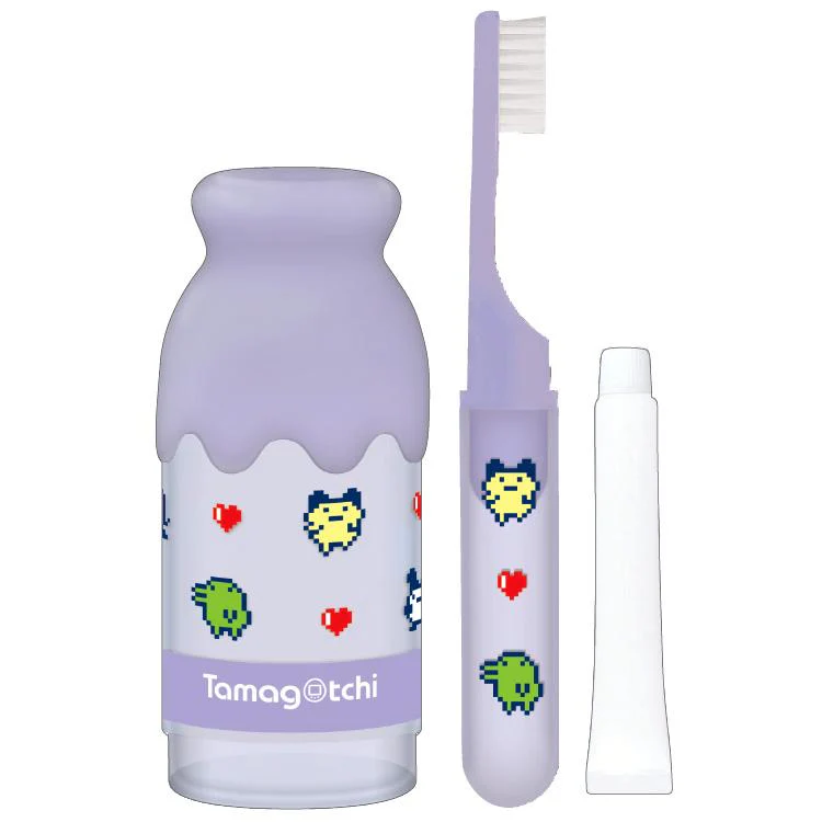 Tamagotchi｜Milk Bottle Shaped Toothbrush Set