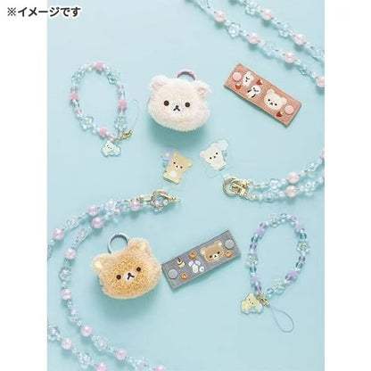 Rilakkuma｜Flower Sparkling Bead Smartphone Shoulder Strap｜218×80×30mm approx.