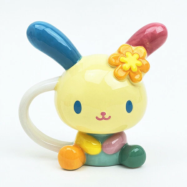 Sanrio｜Usahana Die-Cut Mug Cup｜10.9cm x 12cm x 7.7cm approx.