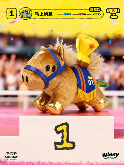 POP SUNDAY Winny Lucky Pony Plush Keychains Blind Box