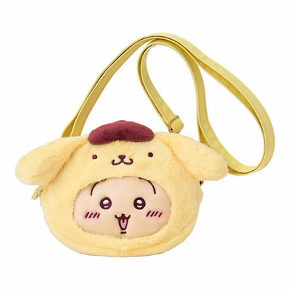 【limit 1】Sanrio｜Chiikawa X Sanrio Characters  Plush Shoulder Bag｜15 x 12.8 x 5cm approx.