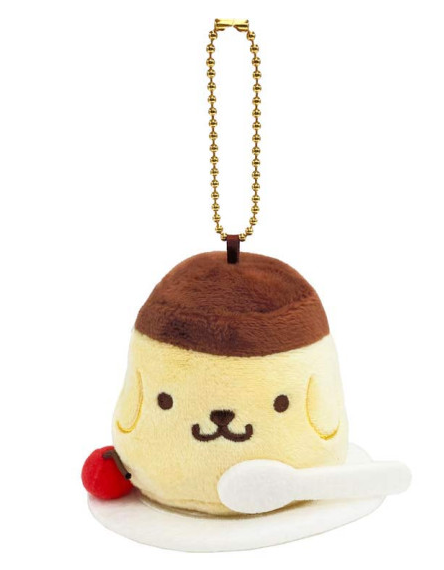 Sanrio｜Pompompurin 30th Anniversary Mascot Holder /Plush Keychain｜12.5×10×8cm approx.