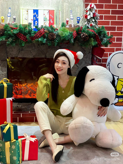 Snoopy史努比｜Peanuts经典Snoopy巨型玩偶/公仔2L｜约48cm×50cm×52cm