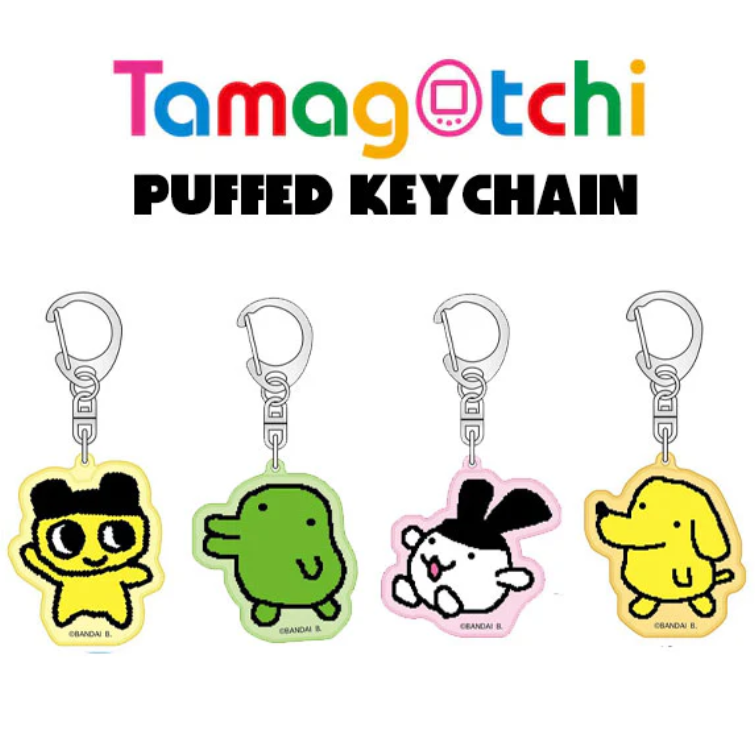 Tamagotchi｜Puffed 3D Keychain/Keyring｜H60 x W49 x D10mm