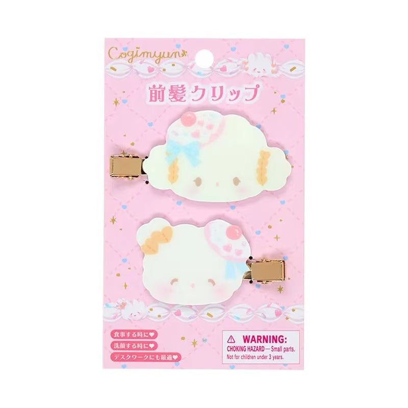 Sanrio｜Cogimyun Sweets Party 10th Anniversary Hair Clip Set｜7.5×1×3.8cm approx.
