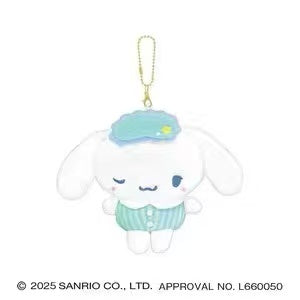 Sanrio｜Crux pajamas Mascot Holder /Plush Keychain｜190x160x70mm approx.