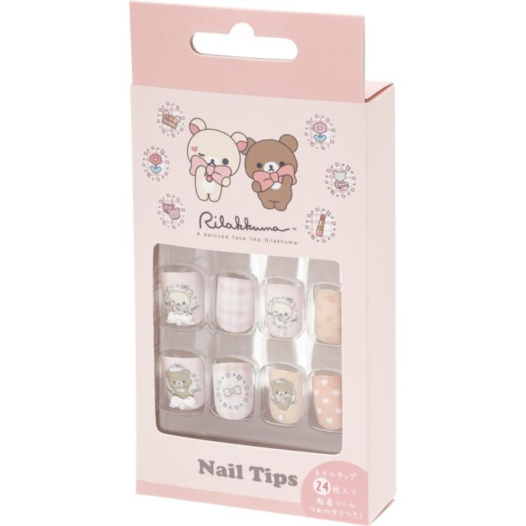 Rilakkuma｜ Theme Character Mix Cosmetic Item Nail Tips｜H135×W65×D20mm approx.
