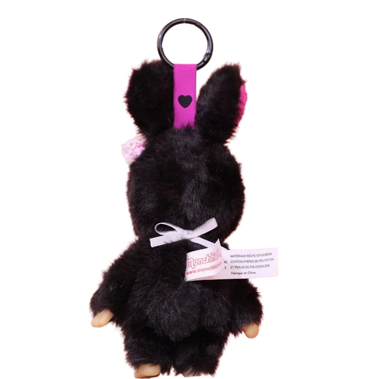 Monchhichi｜Sekiguchi WITH BIB Mascot Holder /Plush Keychain｜H14cmapprox.
