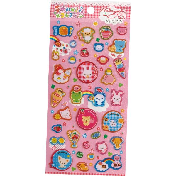 Sanx｜Heisei Retro Happy Happy Collection Nakayoshi Net Sticker｜200×95mm approx.