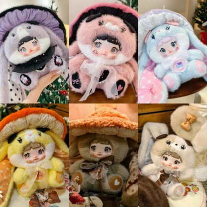 NOMMI Mushroom Hat 400% Big Doll Series vinyl Plush Blind Box