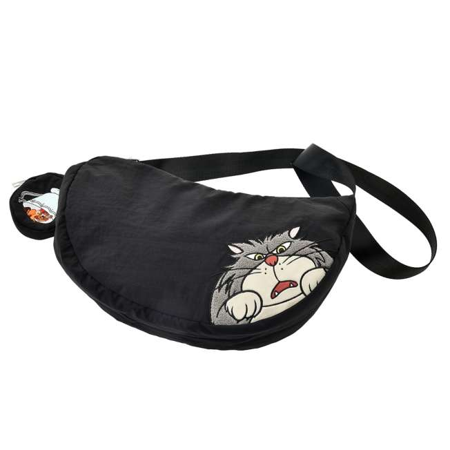 Disney｜ 2025 CAT DAY Cinderella Lucifer&amp;Jack shoulder bag with pouch