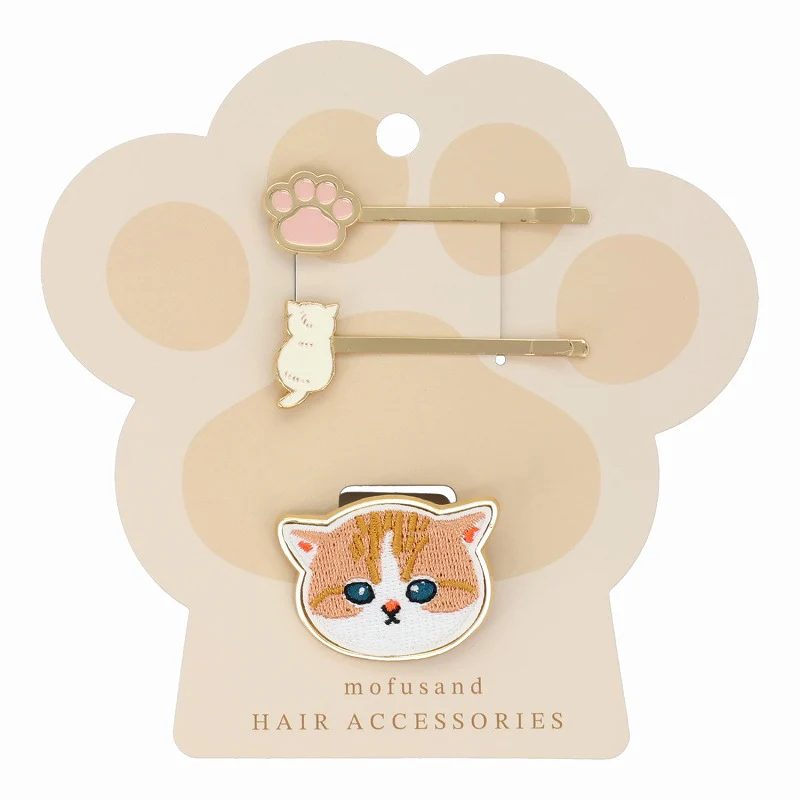 Mofusand｜Hairpin &amp; hair elastic｜3 piece