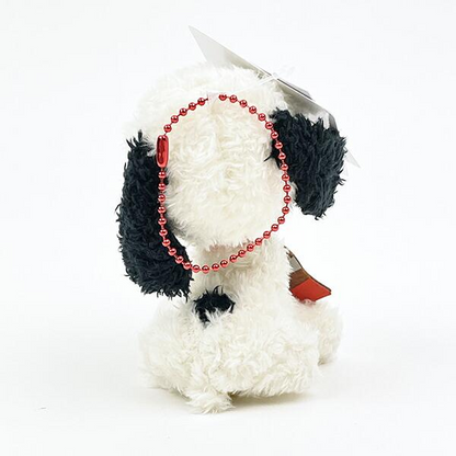 Snoopy史努比｜75th Celebration Mascot Plush Toy75周年限定咬毛刷毛绒玩偶钥匙扣挂件/包挂｜约10 x 7 x 12 cm