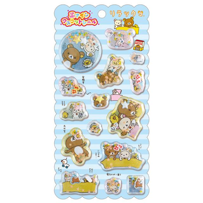 Rilakkuma｜ "Rilakkuma of Yesteryear" Series Air-In Mascot Sticker｜H200 x W95mm approx.