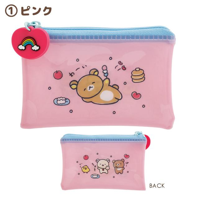 Rilakkuma｜Yuruyuru Pokapoka Warm and Cozy Clear Flat Mini Pouch｜ 75×110mm approx.