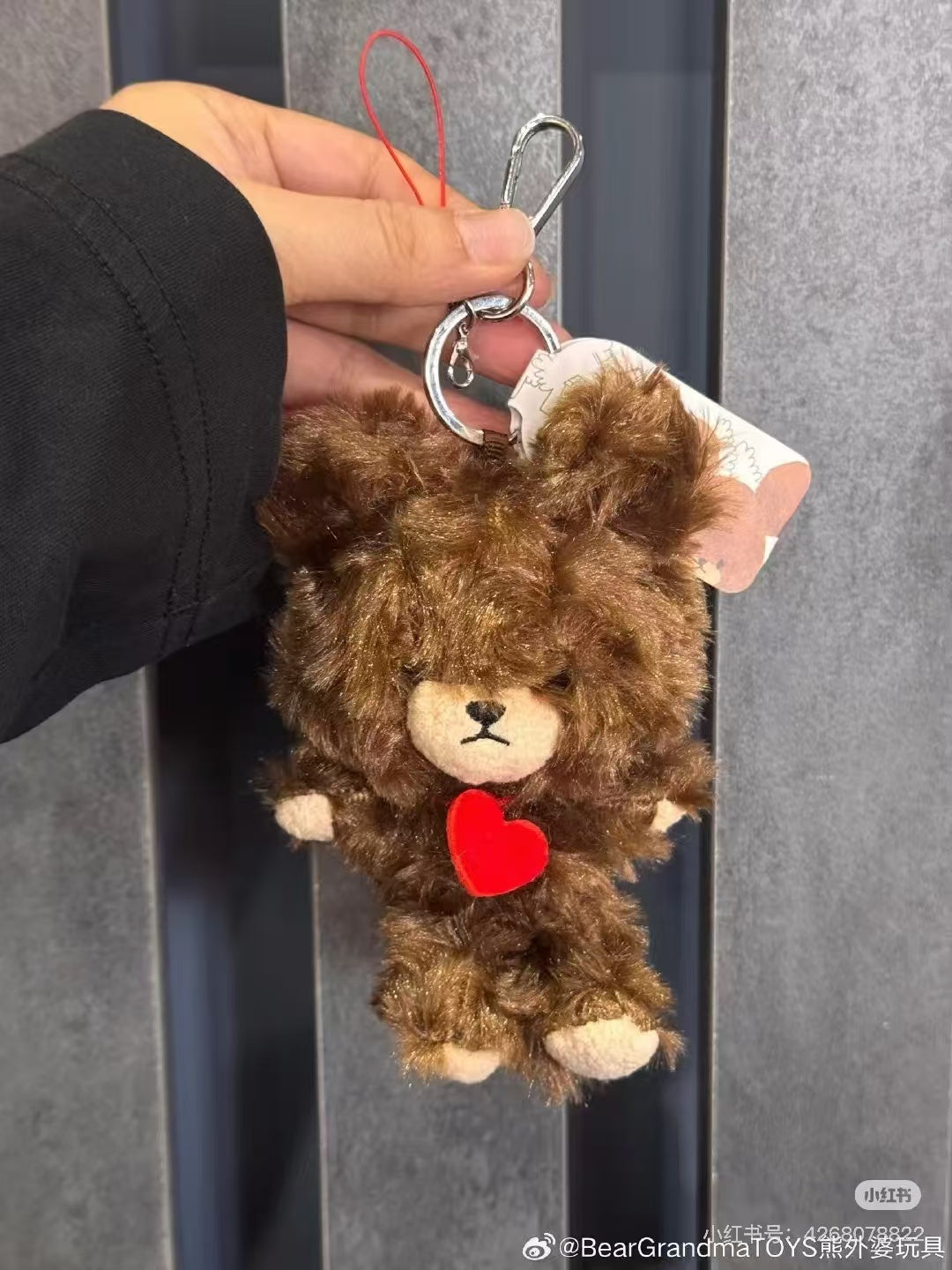 The bear’s school｜Charm Jackie Mascot Holder /Plush Keychain｜H14 x W9 x D5.5cm approx.