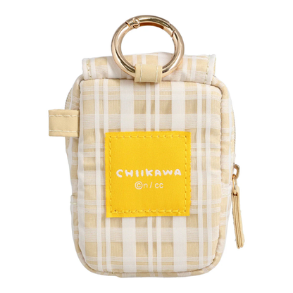 chiikawa｜Check Series Mini Pouch with Carabiner｜H90 x W65 x D40mm approx.