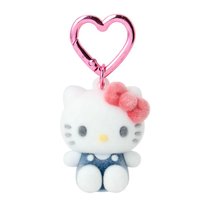 Sanrio｜Mini Sanrio Celebrating Shop 55th Anniversary Flocked Mascot Holder Bag Charm｜4.5×3.3×4.5cm approx.