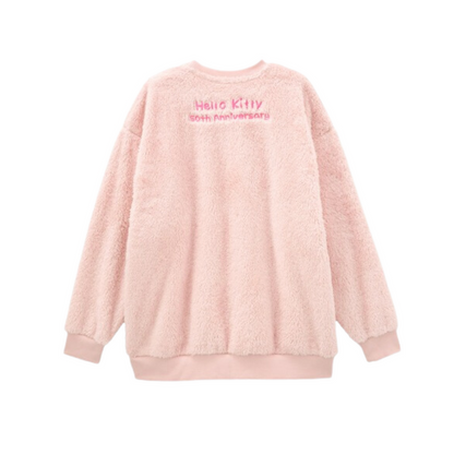Sanrio三丽鸥｜avail联名 Hello Kitty凯蒂猫粉色超舒服毛茸茸睡衣
