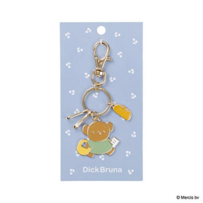 Miffy｜Metal Keychain/Keyring｜38×108×2mm approx.