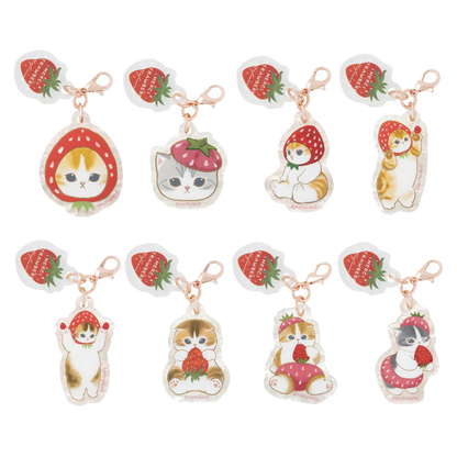 Mofusand｜Merci Strawberry  Mini Acrylic Charms mystery bag/blind box/All 8 types｜1pcs