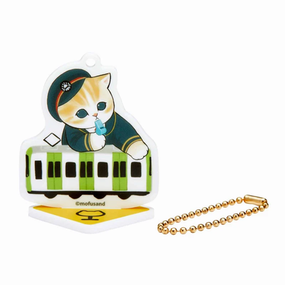 Mofusand｜Mofumofu Station Acrylic Stand &amp; Keychain｜60×60mm approx.