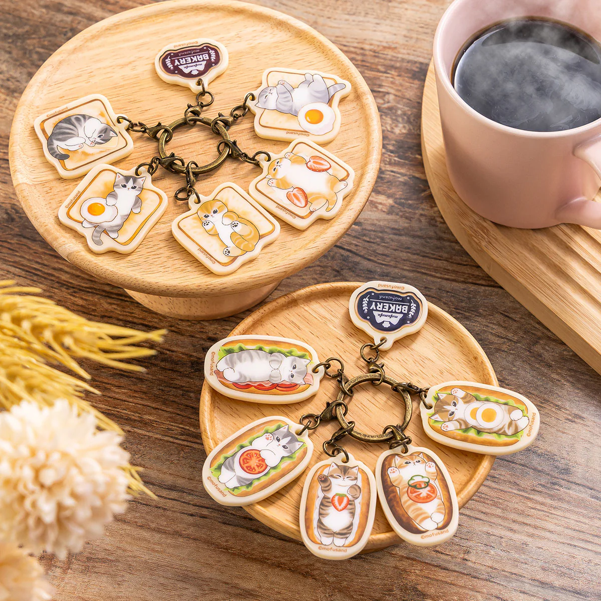 Mofusand｜Mofumofu Bakery 6-piece Acrylic Charm Set｜H44 x W38mm approx.