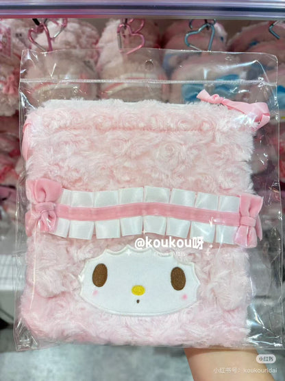 Sanrio｜My Sweet Piano Fluffy Drawstring Bag｜H190 x W170 x D5mm approx.