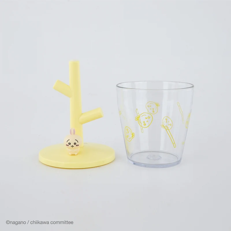 Chiikawa 吉伊卡哇｜Mini Udon Cup &amp; Stand可爱角色迷你防摔漱口杯+杯架套组