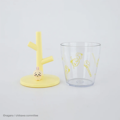 Chiikawa 吉伊卡哇｜Mini Udon Cup &amp; Stand可爱角色迷你防摔漱口杯+杯架套组