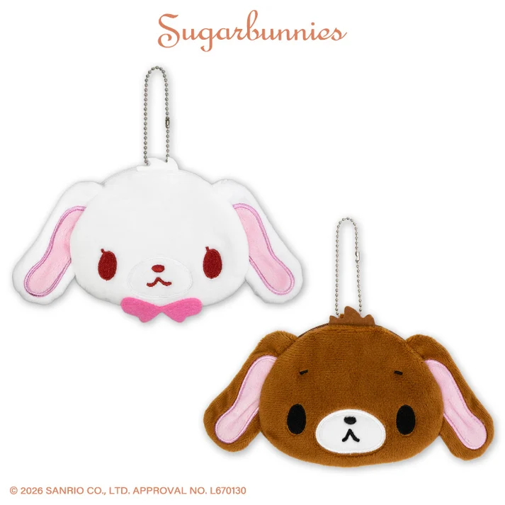 Sanrio｜Sugarbunnies Die-Cut Pouch｜ 18cm x 10cm approx.