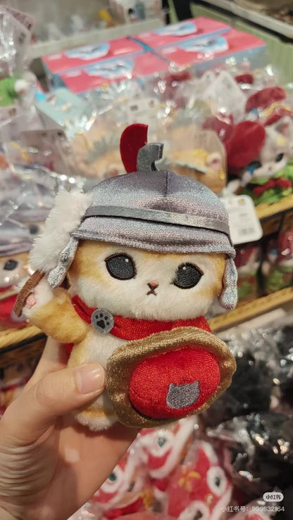 Mofusand｜mofumofu journey Soldier Mascot Holder /Plush Keychain｜H150 x W135 x D90mm approx.