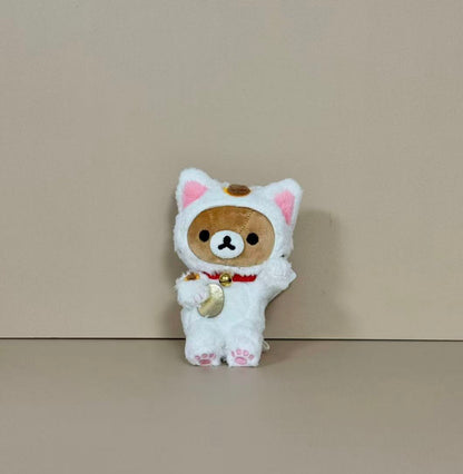 Rilakkuma｜lucky cat Mascot Holder /Plush Keychain
