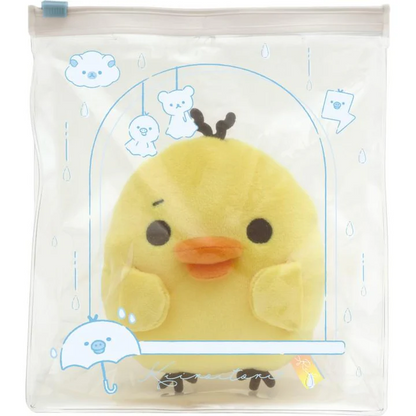 Rilakkuma｜Rainy Day to Sunny Plush Toy With Pouch｜140×110×40mm approx.