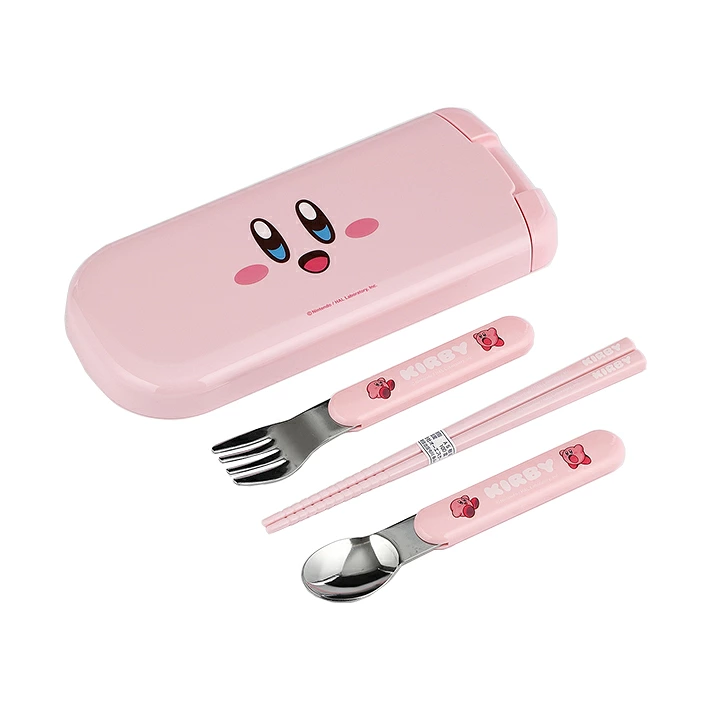 Kirby｜Pink Face Bento Lunch Cutlery Set