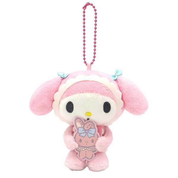 Sanrio｜My Melody 50th Anniversary  Mascot Holder /Plush Keychain｜H11.5 x W11 x D6cm approx.