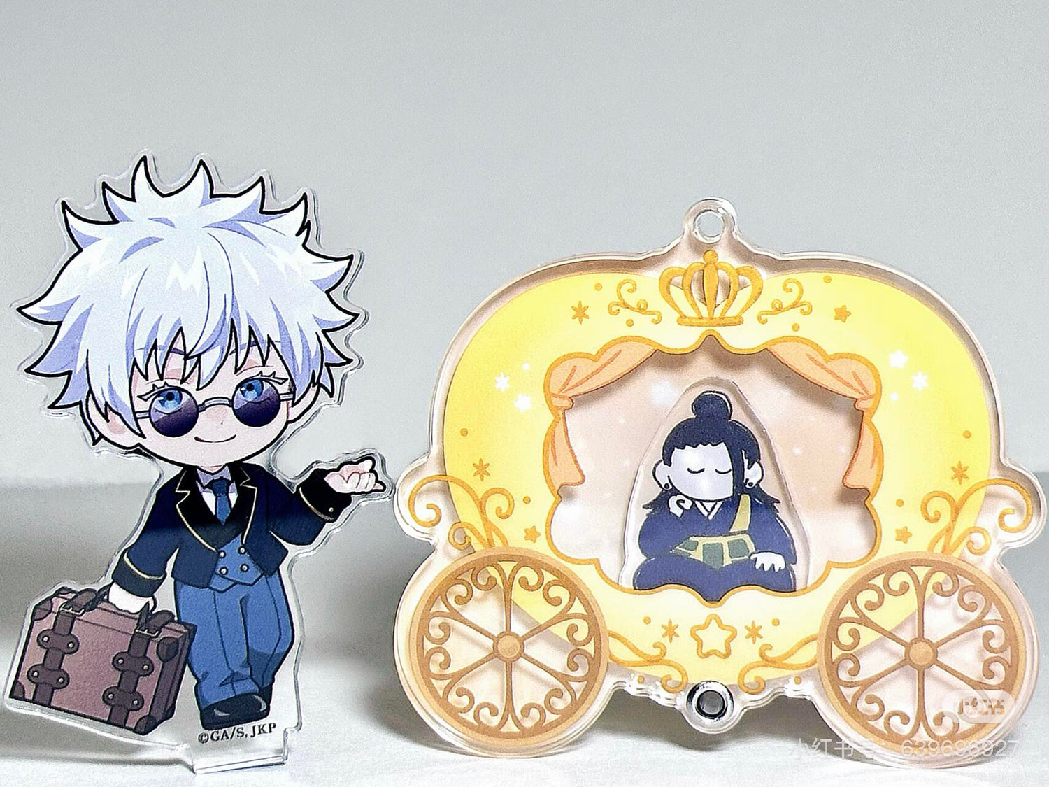 Sanrio三丽鸥｜Secret Custom Acrylic Charm - Prince &amp; Princess Blind Box王子与公主南瓜马车多层亚克力挂件盲盒/全8种｜1枚入