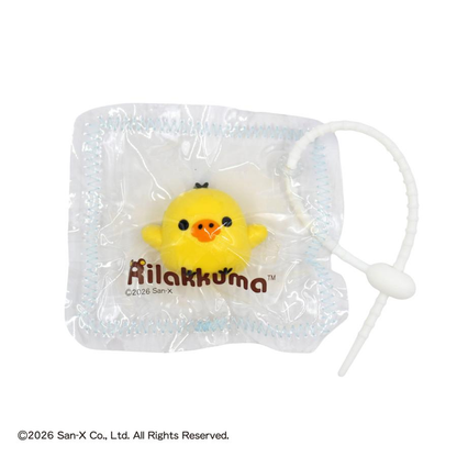 Rilakkuma｜Kiiroitori Squishy Keychain Bag Charm with Chain - Stress Relief &amp; Relaxation｜100 x 10 x 30 mm approx.