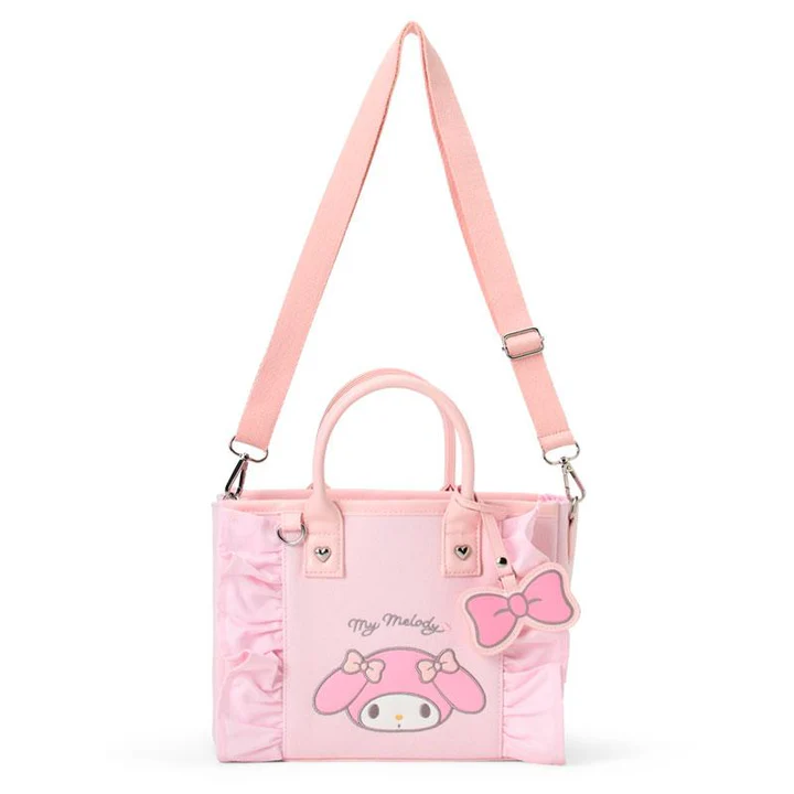 Sanrio｜Square 2way Bag with Charm｜W25×D12×H19cm approx.